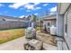 Spacious backyard with patio, storage shed, and grill at 405 Flagstone Dr., Myrtle Beach, SC 29588