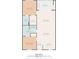 Detailed floor plan showcasing the layout of the living room, kitchen, bedrooms, and baths at 4142 Hibiscus Dr. # 20-202, Little River, SC 29566