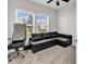 A cozy room featuring a pullout sofa, providing a versatile space at 447 Honeyhill Loop, Conway, SC 29526
