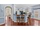 Open concept kitchen featuring modern appliances, ample counter space, and barstool seating at 504 Sea Vista Ln., North Myrtle Beach, SC 29582