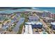Aerial shot showing a neighborhood near the water at 5909 N Ocean Blvd. # 18, North Myrtle Beach, SC 29582