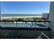 Breathtaking balcony view of the beach and community pool area at 601 Retreat Beach Circle # 521, Pawleys Island, SC 29585
