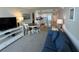 Cozy living area with a dining table, modern décor, and comfortable seating at 601 Retreat Beach Circle # 521, Pawleys Island, SC 29585