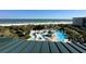 Stunning view of the community pool and ocean from above at 601 Retreat Beach Circle # 521, Pawleys Island, SC 29585