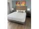 Comfortable bedroom featuring a queen bed, stylish decor, and modern amenities at 7100 North Ocean Blvd. # 617, Myrtle Beach, SC 29577