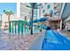 Water park with a variety of slides, sprayers, and other water features at 7100 North Ocean Blvd. # 617, Myrtle Beach, SC 29577