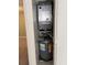 Compact utility closet housing the water heater and HVAC system at 770 Charter Dr. # C4, Longs, SC 29568