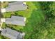 Overhead shot of a well maintained yard with healthy grass, manicured landscaping, and mature trees at 821 Laquinta Loop, Murrells Inlet, SC 29576