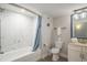 Full bathroom featuring updated shower at 8560 Queensway Blvd. # 106, Myrtle Beach, SC 29572