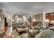Comfortable living room with a traditional design and seamless flow into the dining area at 1017 Coral Reef Dr., North Myrtle Beach, SC 29582