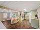 Charming kitchen featuring hardwood floors, ample counter space, and bar seating at 109 Plum Ln., Andrews, SC 29510