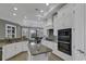 Spacious kitchen with granite countertops, stainless steel appliances, island, and eating area at 1108 Surf Pointe Dr., North Myrtle Beach, SC 29582
