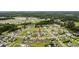 Community aerial view highlighting the location near a large pond and recreational facilities at 1205 Cymmer Ct., Conway, SC 29527