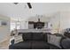Open floor plan combining kitchen and living area at 1205 Cymmer Ct., Conway, SC 29527