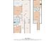 Combined first and second floor plan with dimensions for rooms, bathrooms, and closets at 121 Parmelee Dr. # D, Murrells Inlet, SC 29576