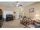 Inviting living room with comfortable furniture and natural light at 1222 Midtown Village Dr., Conway, SC 29526