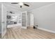 Bright living room with a view into the kitchen through glass French doors at 1223 Naylor Ave., Myrtle Beach, SC 29577