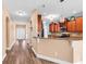 Stylish kitchen with a breakfast bar, wood cabinets and stainless appliances at 1410 Bohicket Ct., Myrtle Beach, SC 29579