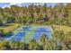 Well-maintained community tennis courts surrounded by lush greenery at 1410 Bohicket Ct., Myrtle Beach, SC 29579