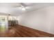 Inviting living room with hardwood floors and an open layout, leading to an outdoor patio at 157 Egret Run Ln. # 523, Pawleys Island, SC 29585