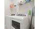 A laundry room featuring modern, white, front-loading washer and dryer appliances at 172 Ella Kinley Circle # 101, Myrtle Beach, SC 29588