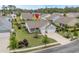 Charming home with a well-manicured lawn and landscaping; the property has an attached two car garage at 1833 Lake Egret Dr., North Myrtle Beach, SC 29582