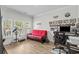 An office featuring a red futon, desk, telescope and records at 1833 Lake Egret Dr., North Myrtle Beach, SC 29582