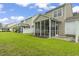 A well-maintained backyard features a screened porch, perfect for outdoor relaxation at 185 Fulbourn Pl., Myrtle Beach, SC 29579