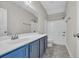 Bathroom featuring single vanity, large mirror, and shower and tub combo at 2080 Silver Island Way, Murrells Inlet, SC 29576