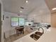 Bright kitchen features a breakfast nook, white cabinets, stainless appliances, and a tiled backsplash at 210 Westleton Dr. # 13-D, Myrtle Beach, SC 29572