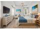 Bedroom with neutral walls and stylish furniture for a relaxed and inviting atmosphere with great natural light at 218 Calhoun Falls Dr., Myrtle Beach, SC 29579
