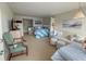 Bright living room with beachy accents, couch, and sleeper sofa at 2204 South Perrin Dr. # 29, North Myrtle Beach, SC 29582