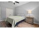 Comfortable bedroom with a queen-sized bed and a ceiling fan at 277 Splendor Circle, Murrells Inlet, SC 29576