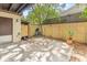 View of private backyard with a wooden fence, air conditioner and patio at 315 73Rd Ave. N # 2, Myrtle Beach, SC 29572