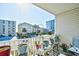 Scenic balcony view with oceanfront building and neighborhood at 3308 S Ocean Blvd. # 2_B, North Myrtle Beach, SC 29582