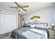 Bedroom featuring a bed, dresser, closet, and natural light from the window at 3308 S Ocean Blvd. # 2_B, North Myrtle Beach, SC 29582