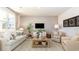 Cozy living room with a plush sofa, patterned chairs, neutral tones, and stylish decor at 3562 Ashridge Way, Conway, SC 29526