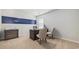 Bright home office with neutral walls, window, and a functional desk setup at 3579 Ashridge Way, Conway, SC 29526