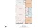Detailed floor plan showcasing the layout of a 971 sq ft unit with bedrooms, bathrooms, and a balcony at 3983 Forsythia Ct. # 301, Myrtle Beach, SC 29588