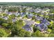Beautiful aerial view of a neighborhood, highlighting the pond and lush landscaping at 4232 Pointer Ct., Myrtle Beach, SC 29579