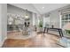 Dining area featuring tile floors, modern lighting, and views into the kitchen at 4232 Pointer Ct., Myrtle Beach, SC 29579