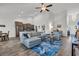 Spacious living room with ample seating, open to the modern kitchen at 446 Rycola Circle, Surfside Beach, SC 29575