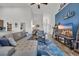 Bright living area with stylish decor and a view into other rooms at 446 Rycola Circle, Surfside Beach, SC 29575