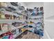 Walk-in pantry with ample shelving for organized storage at 446 Rycola Circle, Surfside Beach, SC 29575