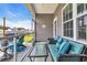 Cozy screened porch featuring comfortable furniture and scenic outdoor views for relaxation at 446 Rycola Circle, Surfside Beach, SC 29575