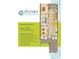 Dunes Marketplace unit E floor plan that is a 2 bed, 2 bath, 1,112 hsf unit with an 85 sf porch at 5200 N Kings Hwy. # 3-F, Myrtle Beach, SC 29577