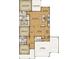Open-concept floor plan boasts a spacious living area, kitchen with island, main bedroom, and an attached two-car garage at 532 Sheepbridge Way, Loris, SC 29569