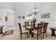 Dining area with a view into the kitchen and front door at 6015 Catalina Dr. # 733, North Myrtle Beach, SC 29582