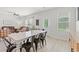 Open floor plan that shows the dining area featuring a stylish table and chairs at 625 Heritage Downs Dr., Conway, SC 29526