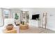 Bright living room featuring stylish furniture, neutral tones, and a large window at 768 Choctaw Dr., Conway, SC 29526